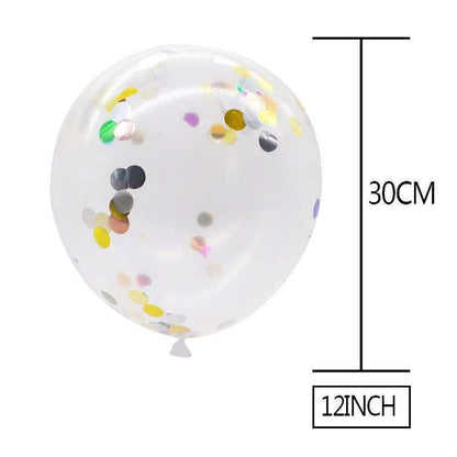 Transparente Konfetti-Luftballons, 60 Stück – Ansicht 5