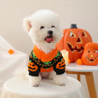 Pet Clothes Autumn Winter Cartoon Pumpkin Design Small Dog Puppy Pumpkin Halloween Sweater