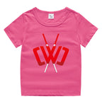 Children's summer short sleeved T-shirt