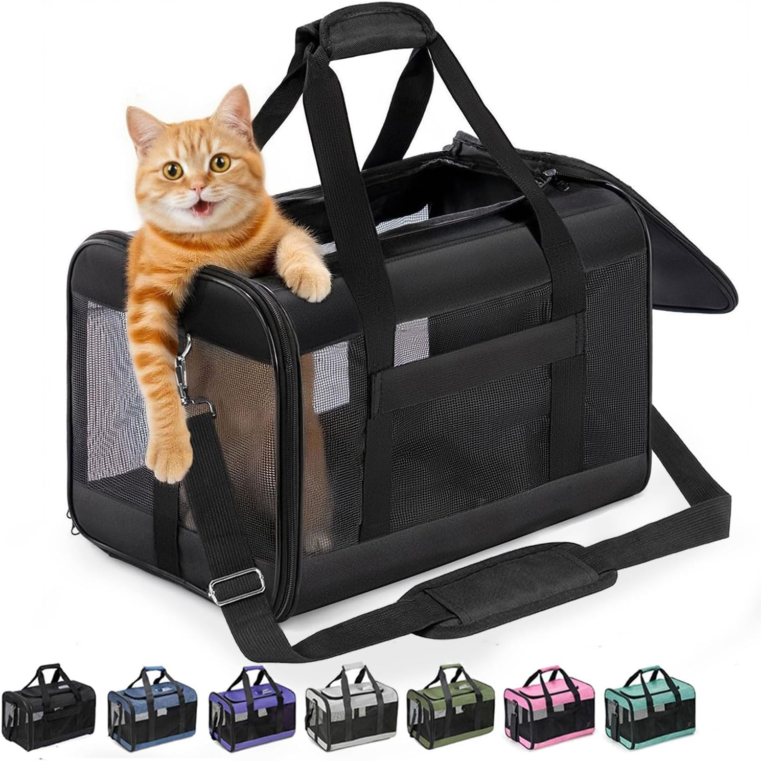 Conlun Katzentransportbox - faltbar, flugzeugtauglich