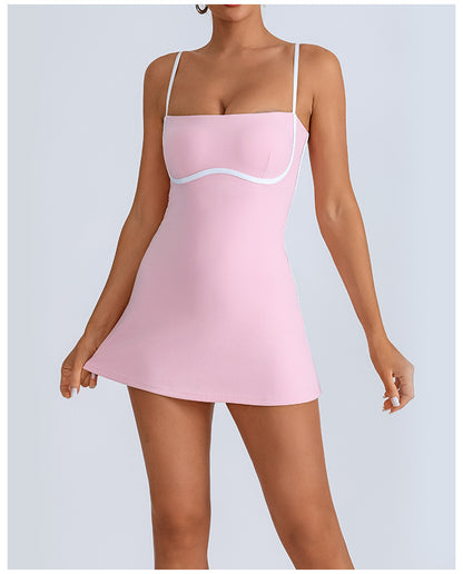 Sportkleid für Yoga und Tennis mit integriertem BH