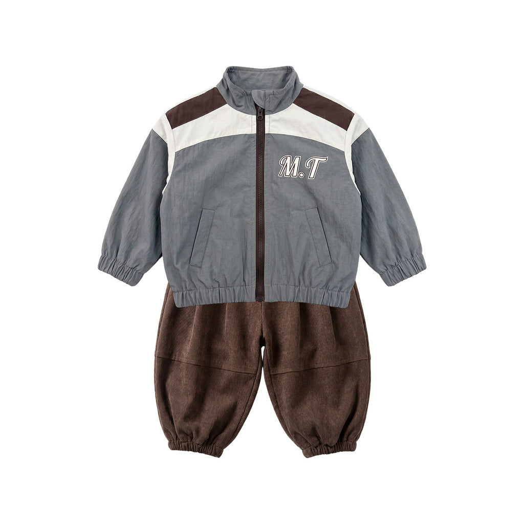Jacket T-Shirt Corduroy Pants  Stylish 3-Piece Set