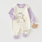 Cute Baby Cotton Long Sleeve Onesie for 0-15 Months