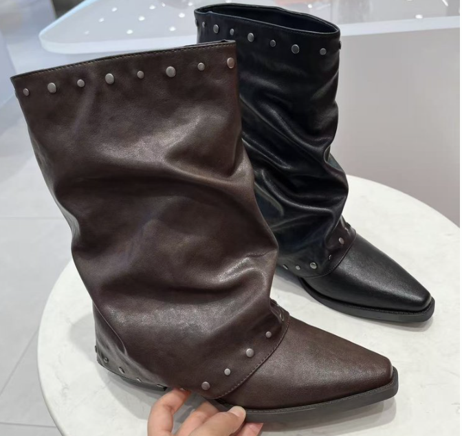 Vintage Plateau-Stiefel Y2K