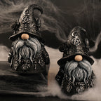 Gothic Wizard Dwarf Resin Figurine Halloween Dark Decor Desk Ornament