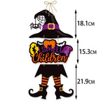 Halloween Door Hanging Decoration Pumpkin Bat Ornament for Halloween Party Decor