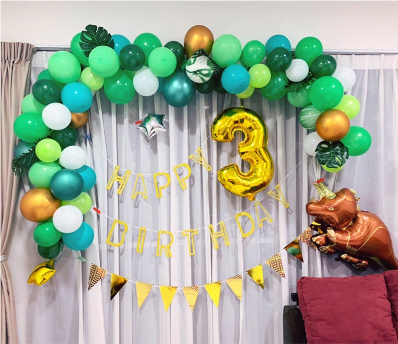 Dinosaurier Geburtstagsdeko-Set mit Ballons – Ansicht 3