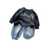 Baby boy hoodie long sleeved two-piece set