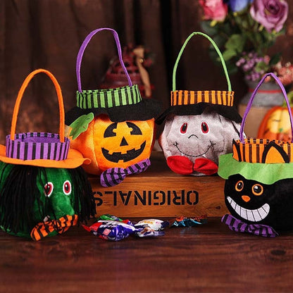 Halloween-Süßigkeitentasche mit Kürbis-Motiv