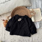 Overalls Set Long Sleeve Bodysuit Two-Piece Outfit Casual Wear