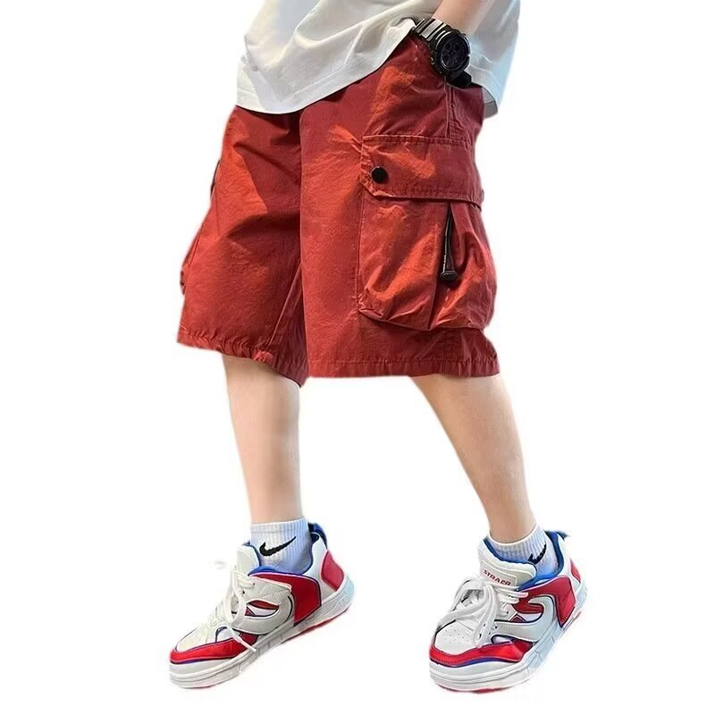 Casual Style Boys' Shorts, Lightweight Cargo Pants