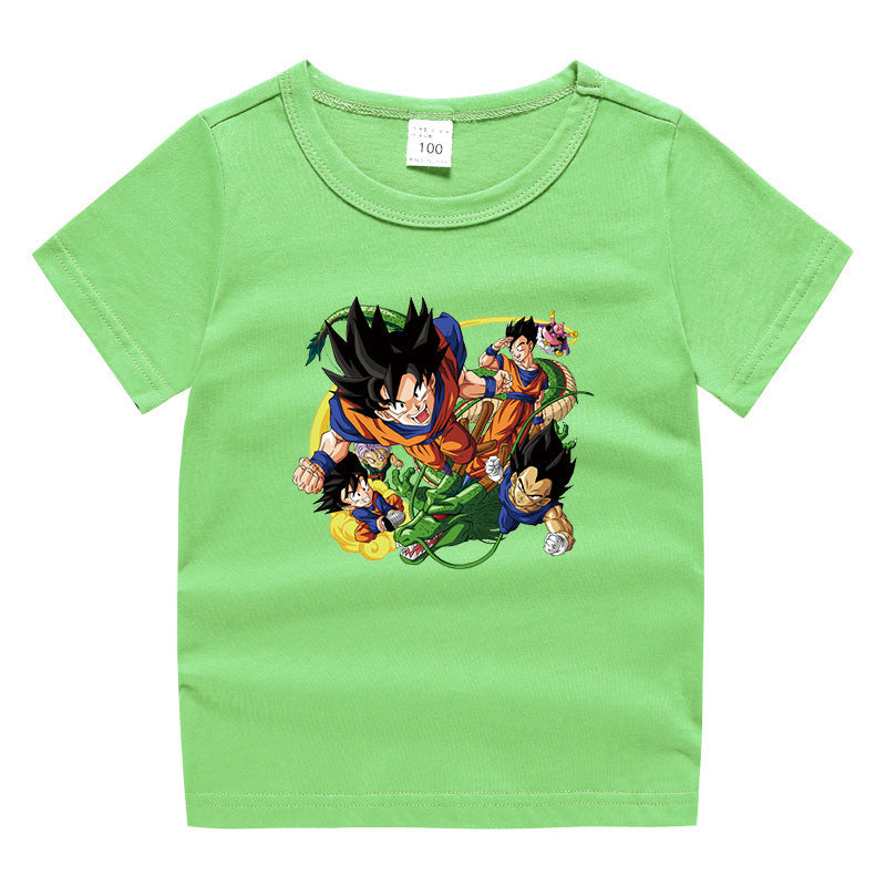 Dragon Ball Children's Summer Clothing Short Sleeves