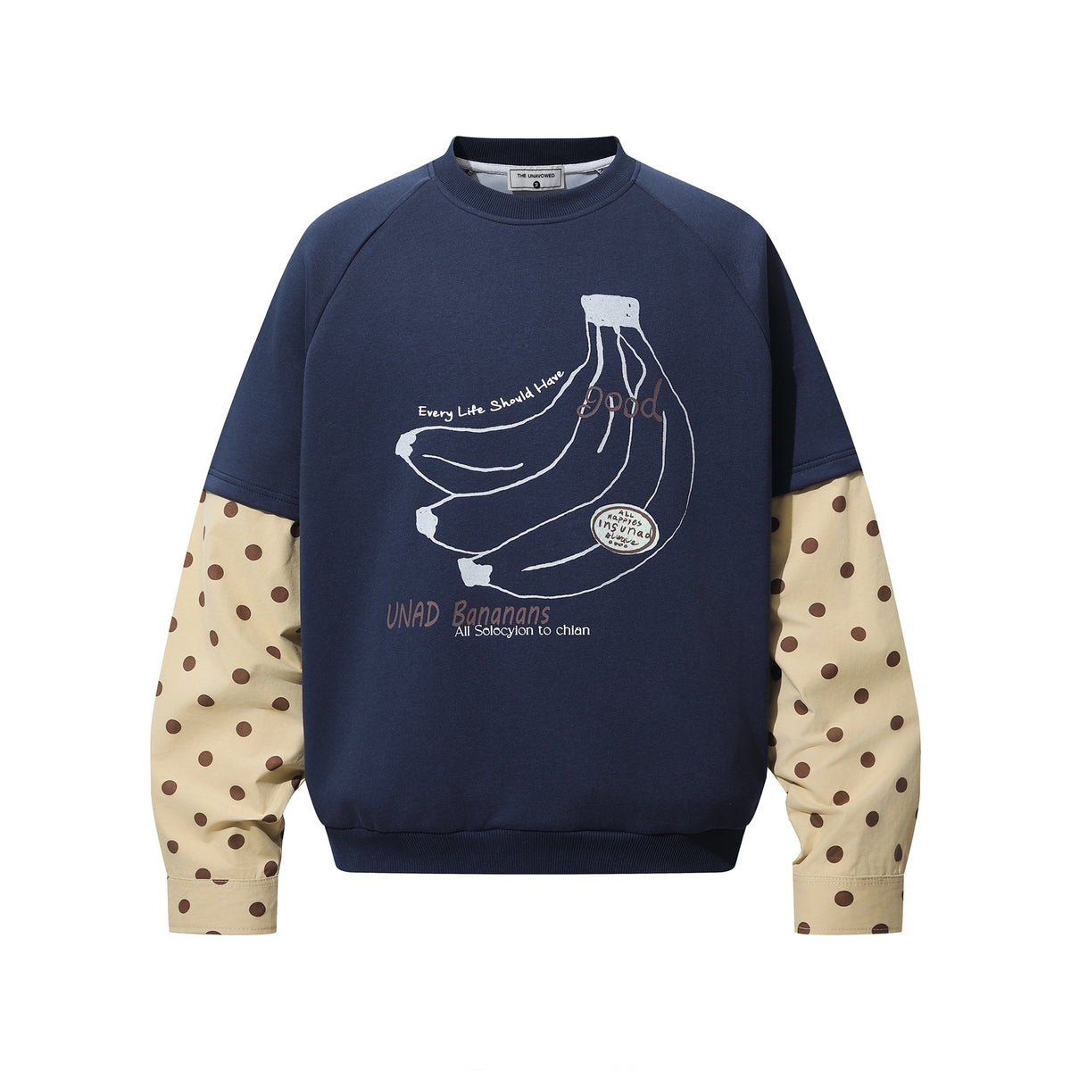Hoodie mit Bananen-Print Retro Style