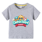 Children's summer short sleeved T-shirt