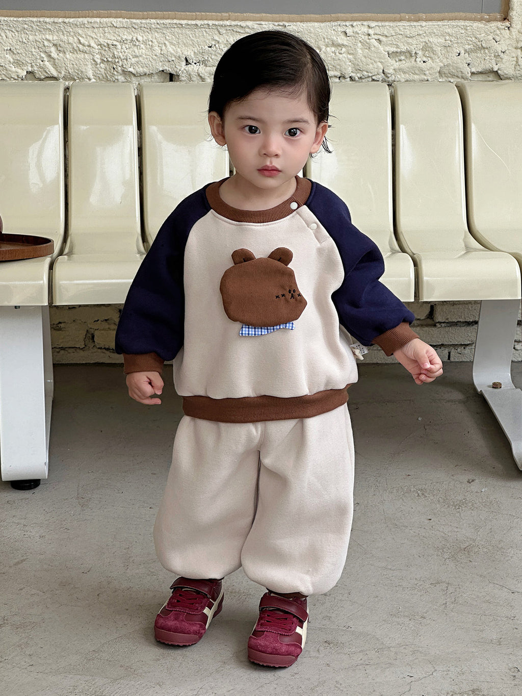 Cartoon Two-Piece Outfit Sweatshirt Pants Boy Outerwear
