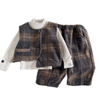 Autumn irregular sweater three piece set
