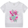 Short sleeved T-shirt girls' pure cotton base shirt