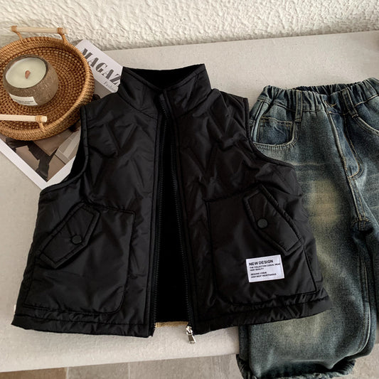 Gepolsterte Fleece-Weste