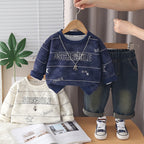Two piece hoodie pants for baby boys