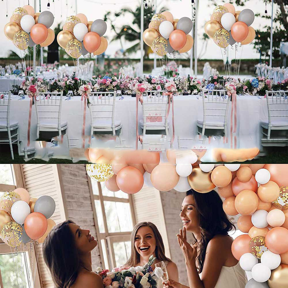 Ballongirlande Grau, Nude & Weiß – Ansicht 4