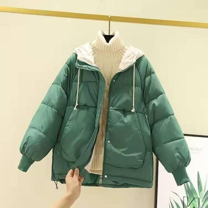 Kurze gefütterte Winterjacke für Damen