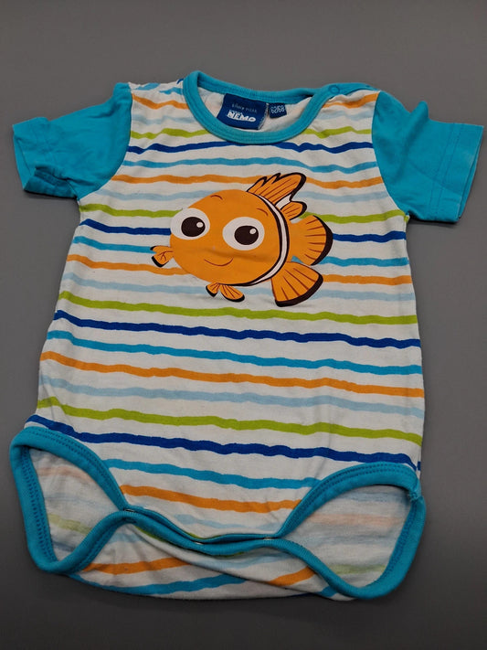 Gestreifter Disney Pixar Babybody mit Nemo, Größe 62/68