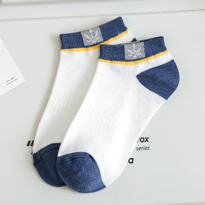 Herren Kurzsocken mit Ahornblatt-Logo, Kontrastbund – Ansicht 9