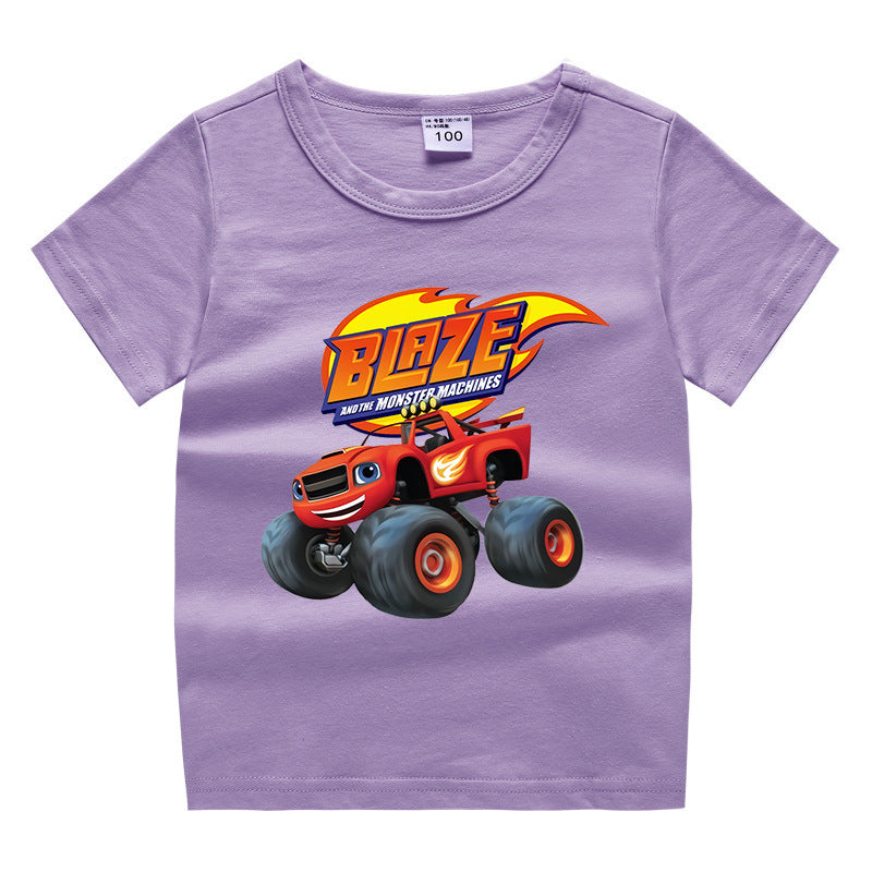 Children's summer short sleeved T-shirt