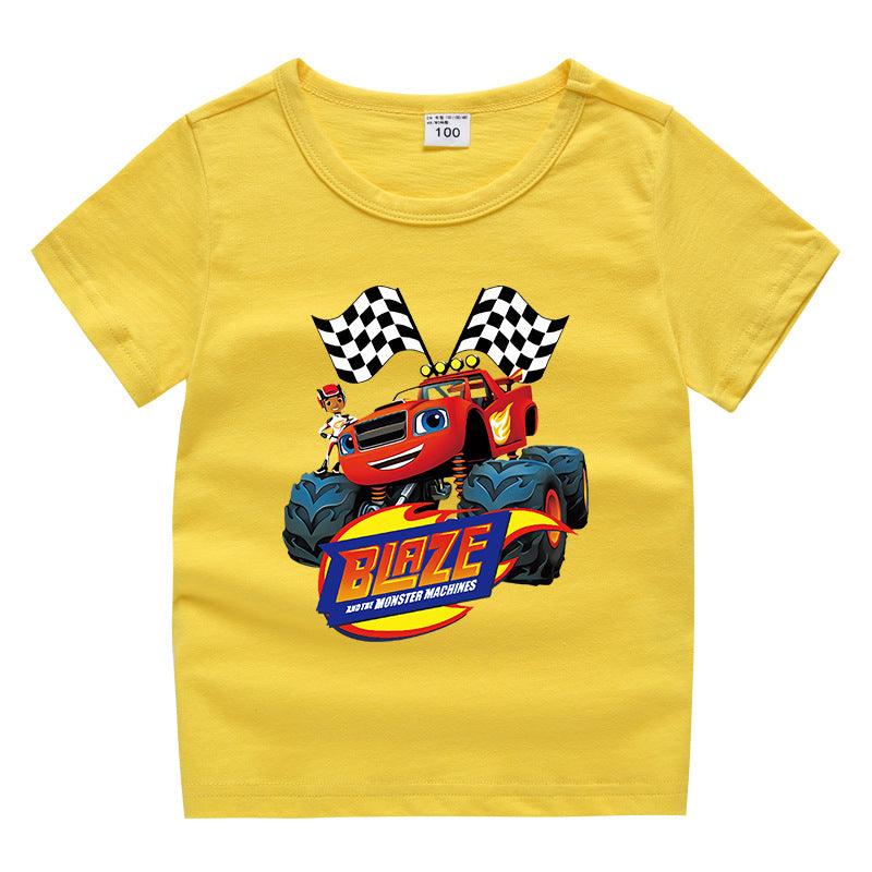 Children's summer short sleeved T-shirt
