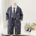 Children's baby suit long sleeved three piece set