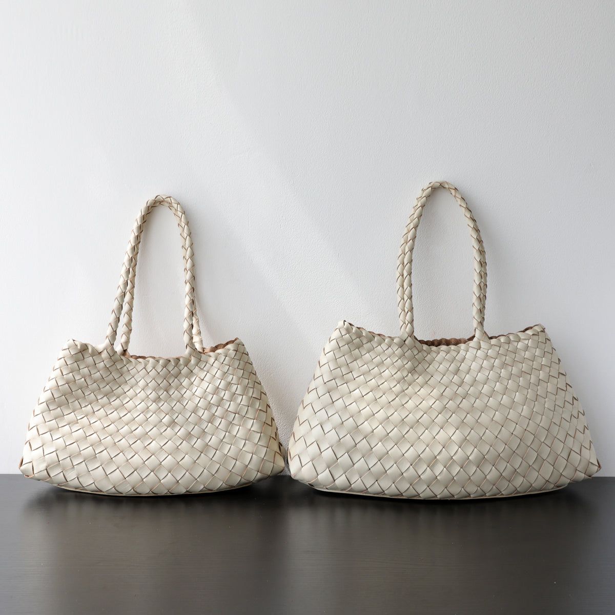 Geflochtene Henkeltasche Damen Unterarmtasche