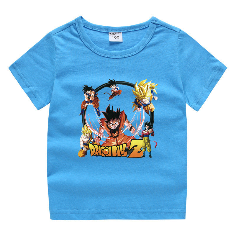 Children's summer short sleeved T-shirt