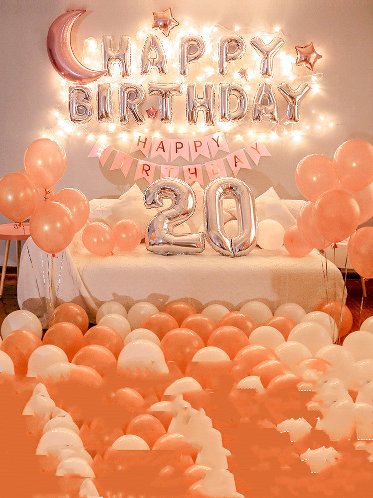 Happy-Birthday-Ballon-Set, Geburtstagsdeko – Ansicht 4