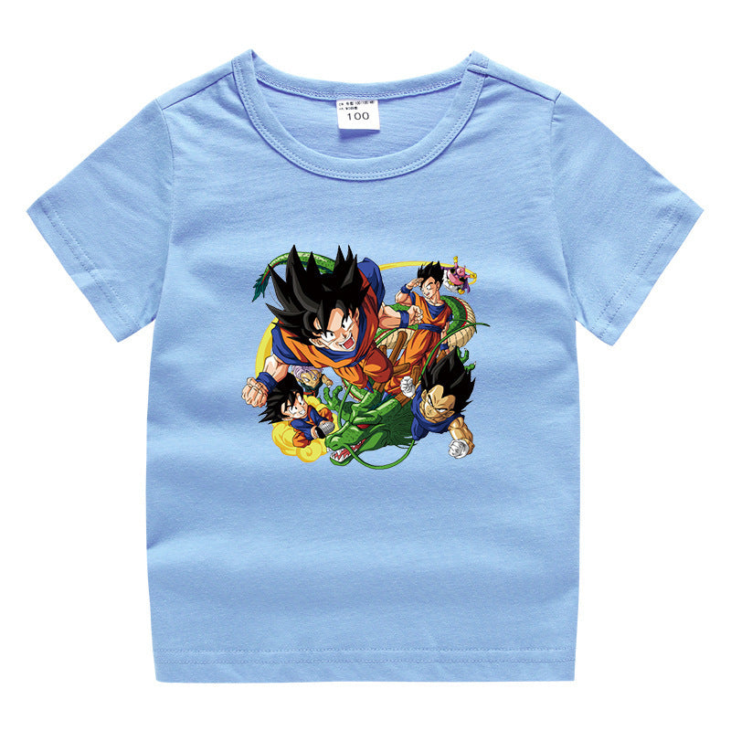 Dragon Ball Children's Summer Clothing Short Sleeves