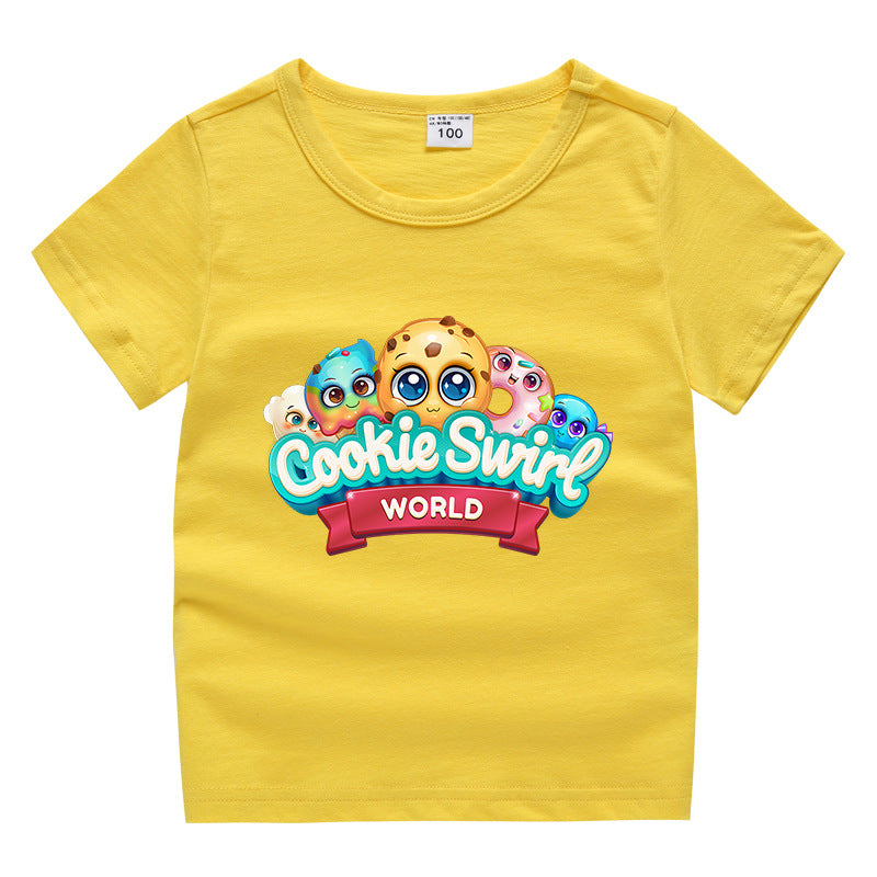 Children's summer short sleeved T-shirt