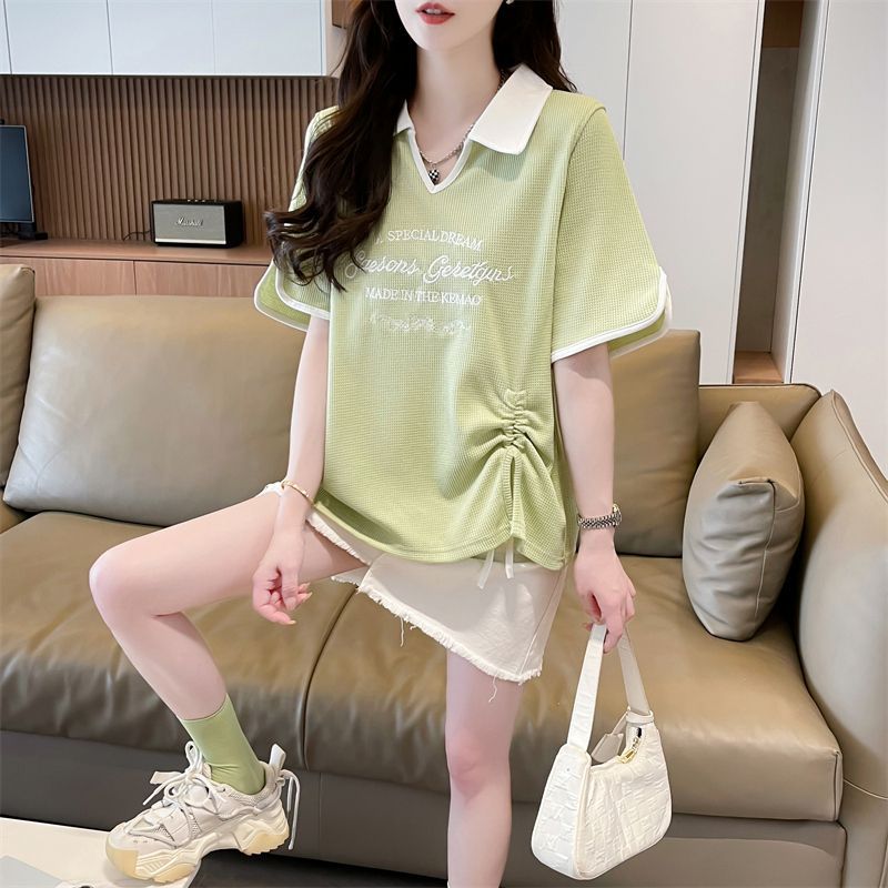 Basic Polo-Shirt V-Ausschnitt