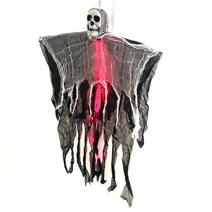 Halloween Hängegeist mit Totenkopf, ca. 85 cm – Ansicht 12
