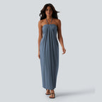 【Creator’S Pick】Halara Halter Tie Back Maxi Dress with Pockets