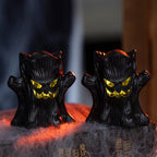Halloween Decorative Glowing Ghost Tree Decoration, Halloween Night Atmosphere Party Scene Setup Prop Candle Light