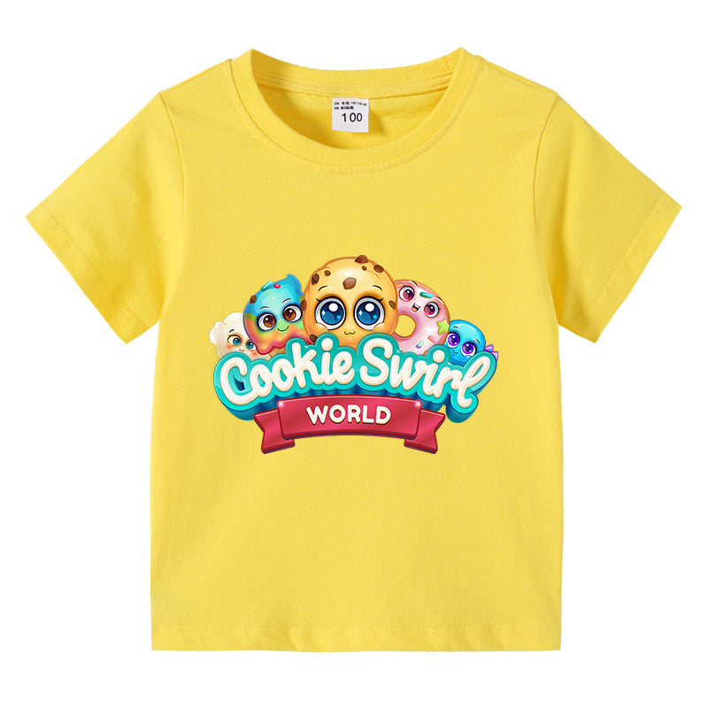 Children's summer short sleeved T-shirt