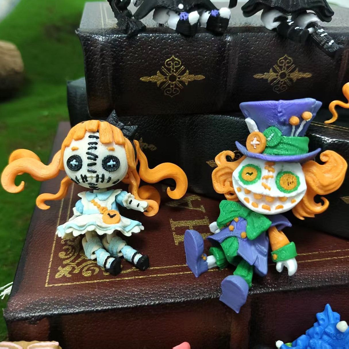 3D Printed Halloween Horror Doll Alice Clown Articulated Toy Figure Series