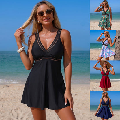 Bikini-Set mit hoher Taille und Cut-outs