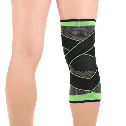 Sport-Kniebandage, Sitz am Knie