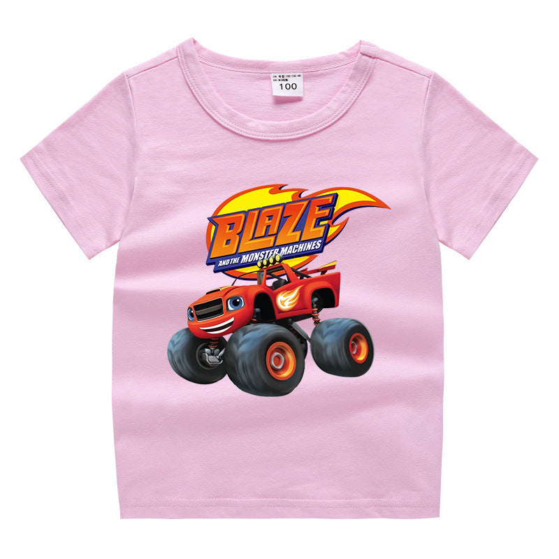 Children's summer short sleeved T-shirt