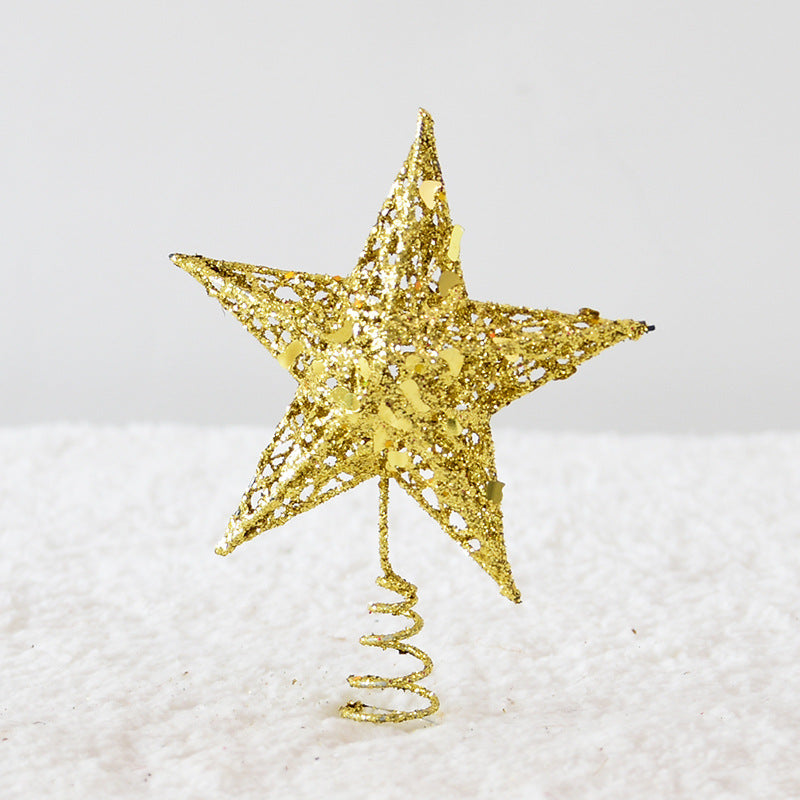 Christbaumspitze Stern aus Metall – Ansicht 5