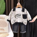 Baby autumn baby children's shirt long sleeved three piece set
