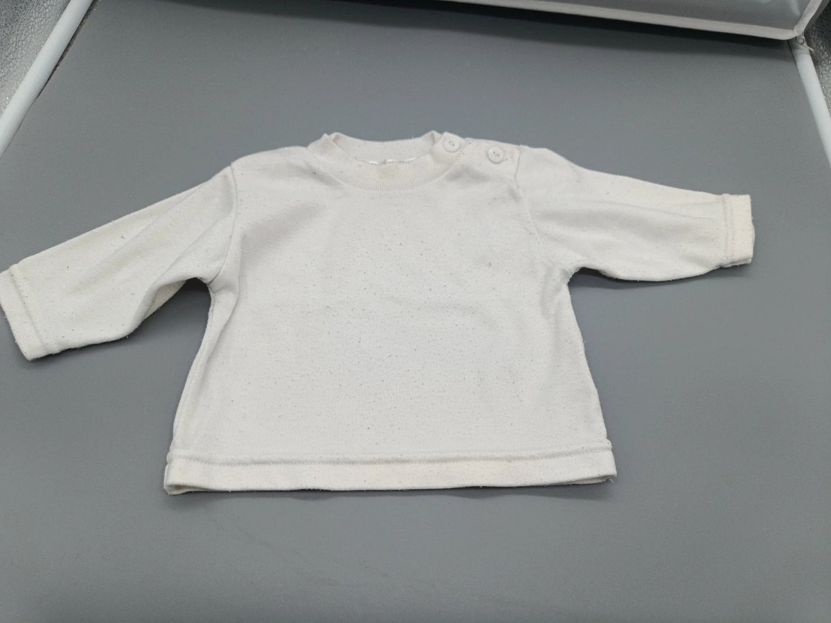 Weißer Nursery Time Babypullover in Größe 56