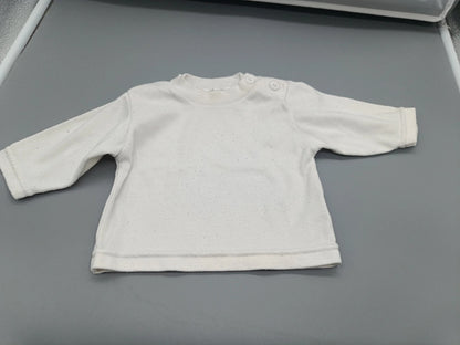 Weißer Nursery Time Babypullover in Größe 56