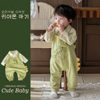 Overalls and Shirt Two-Piece Set Baby Fall Dinosaur Outfit Top