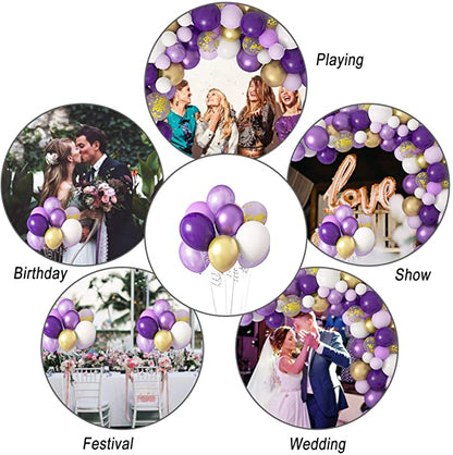 Ballongirlande in Lila, Ballonbogen-Set – Ansicht 3